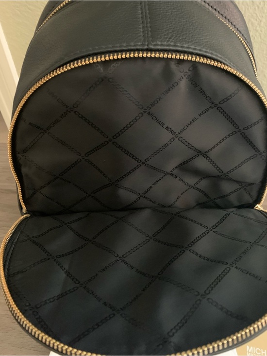 Michael Kors Rhea Medium Leather Backpack with Gold Hardware main image 4